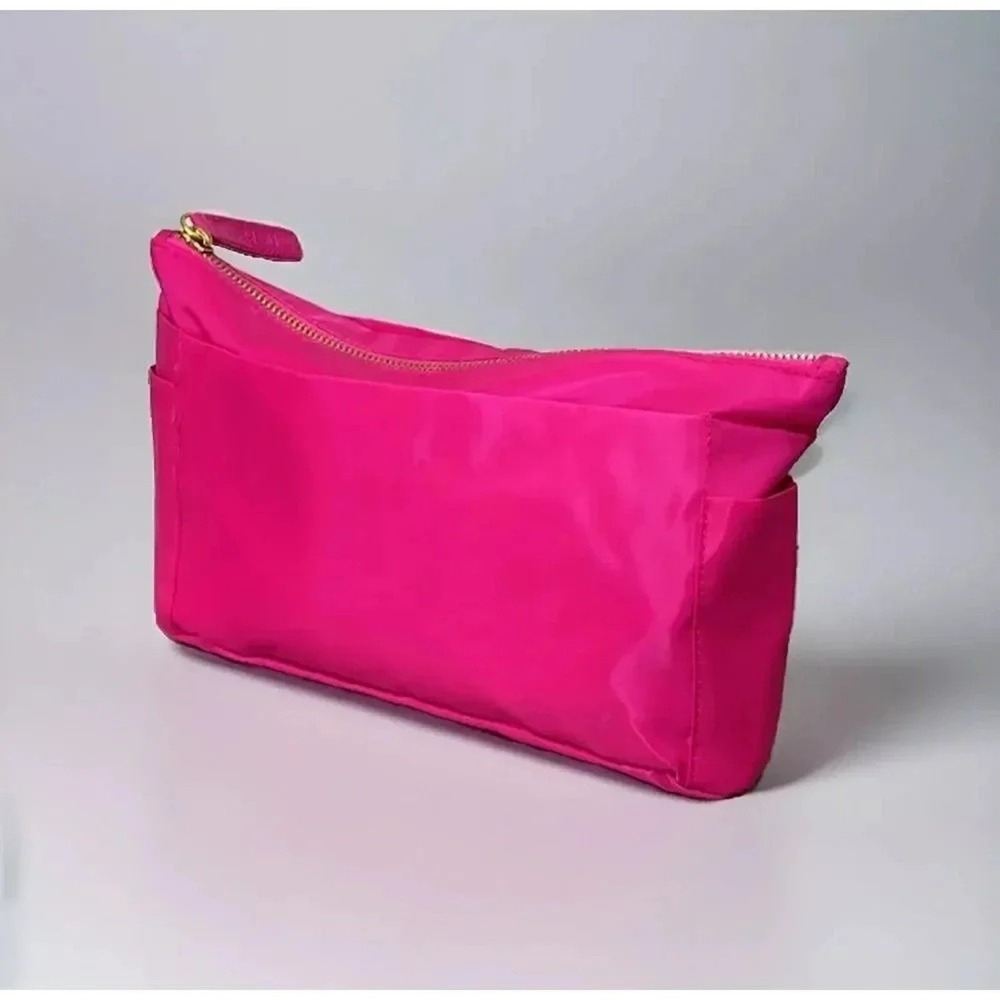Sonia Kashuk Hot Pink Makeup Bag Cosmetic Travel‎ Pouch Nylon Zip Organizer Case